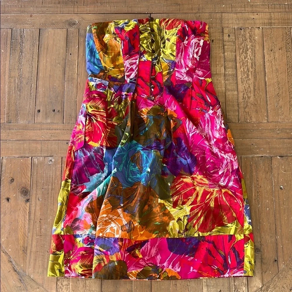 Anthropologie vibrant floral